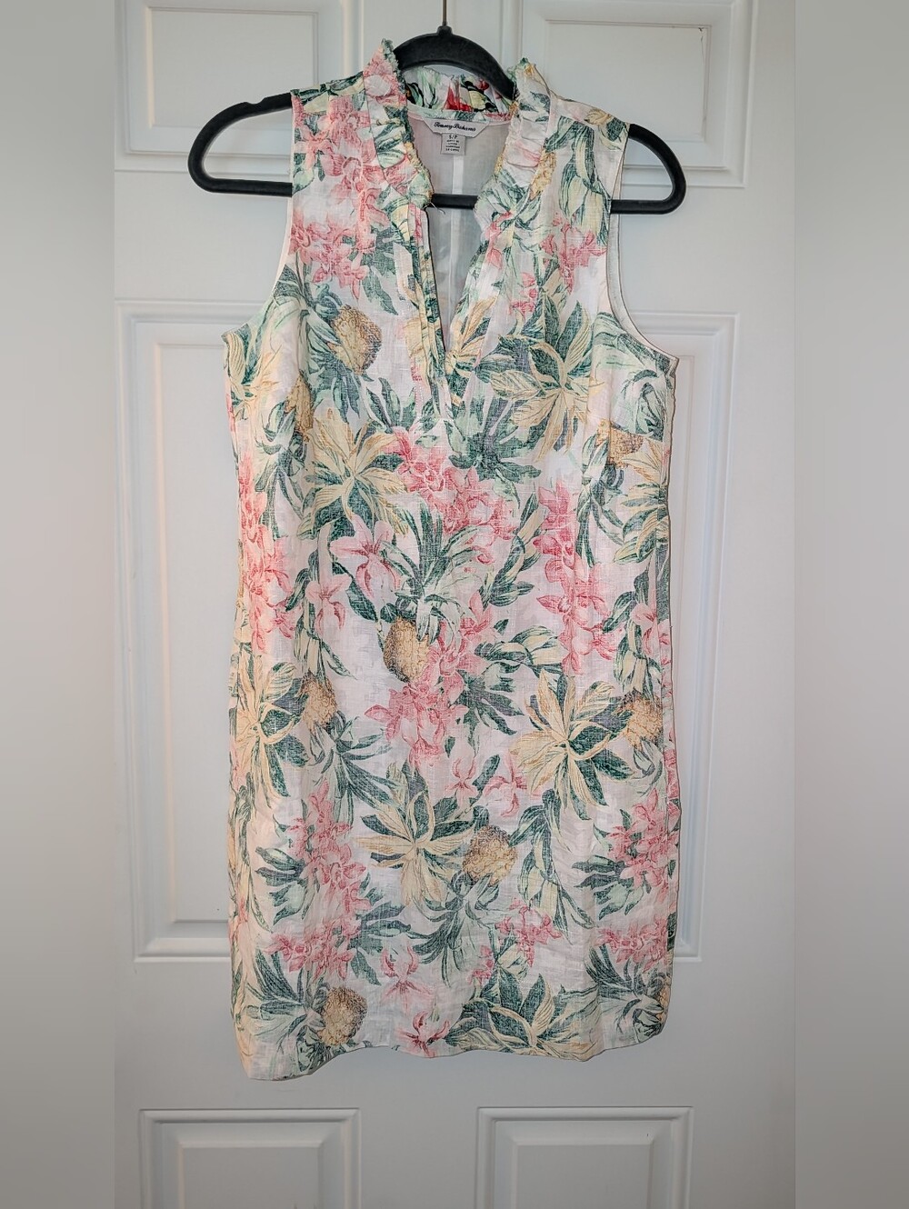 Tommy Bahama Tropical Retreat Dress Small Petite Pink Multi Floral  NWOT